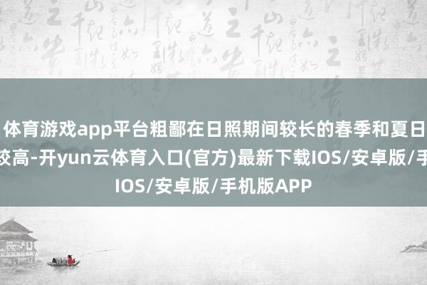 体育游戏app平台粗鄙在日照期间较长的春季和夏日发情频率较高-开yun云体育入口(官方)最新下载IOS/安卓版/手机版APP