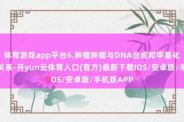 体育游戏app平台6.肿瘤肿瘤与DNA合成和甲基化特地密切关系-开yun云体育入口(官方)最新下载IOS/安卓版/手机版APP